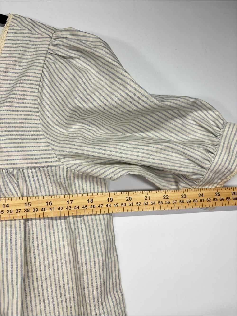 ✨Christy Dawn The Berkley Dress Blue Harvest Stripe Size M - Picture 14 of 16